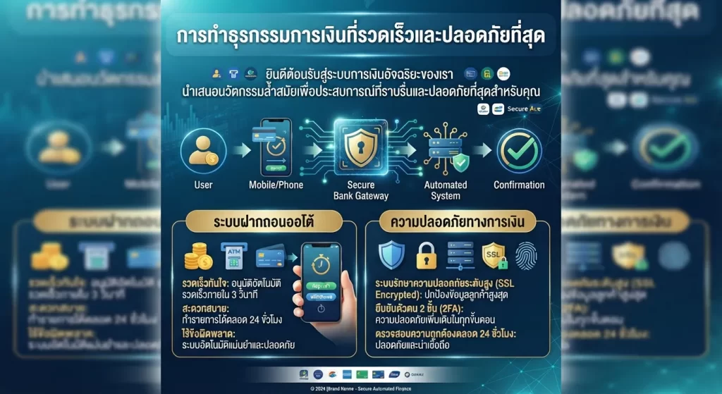 ระบบฝากถอนออโต้และความปลอดภัยทางการเงิน